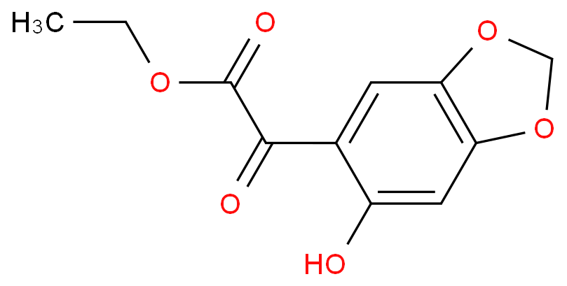 6-Hydroxy-alpha-oxo-1,3-benzodioxole-5-acetic acid ethyl ester
