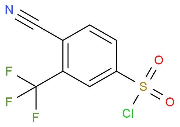 4-Cyano-3-(trifluoromethyl)benzene-1-sulfonyl chloride