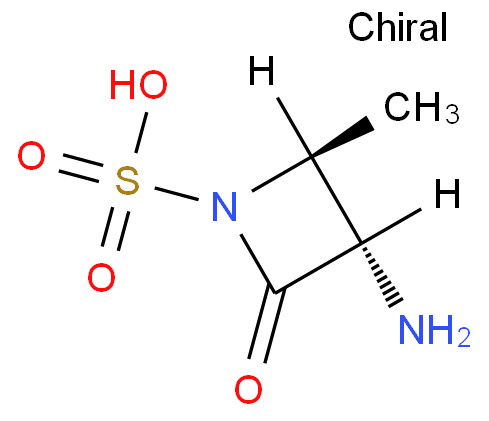 氨曲南主环化学结构式