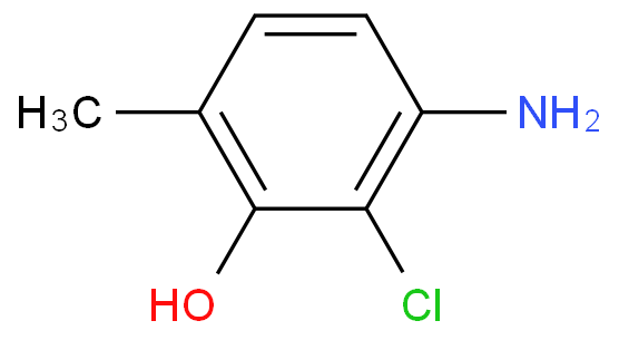 6-氯-5-氨基邻甲酚化学结构式