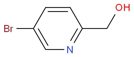 5-溴-2-羟甲基吡啶化学结构式