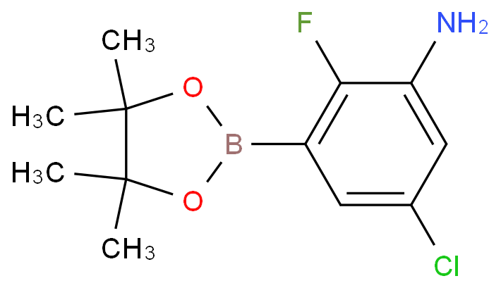 5-Chloro-2-fluoro-3-(4,4,5,5-tetramethyl-1,3,2-dioxaborolan-2-yl)aniline