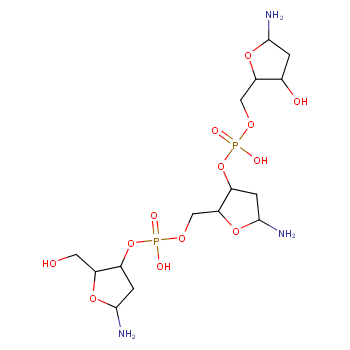 [5-amino-2-[[[5-amino-2-(hydroxymethyl)oxolan-3-yl]oxy-hydroxyphosphoryl]oxymethyl]oxolan-3-yl] (5-amino-3-hydroxyoxolan-2-yl)methyl hydrogen phosphate