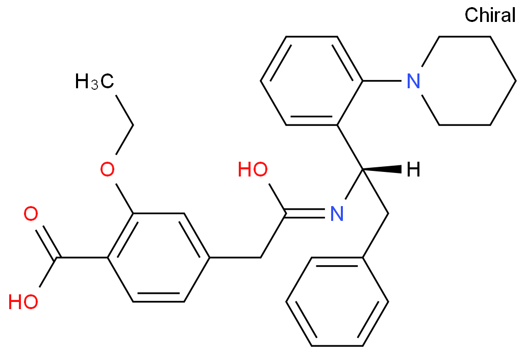 (S)-2-乙氧基-4-(2-氧代-2-((2-苯基-1-(2-(哌啶-1-基)苯基)乙基)氨基)乙基)苯甲酸/1803084-79-8