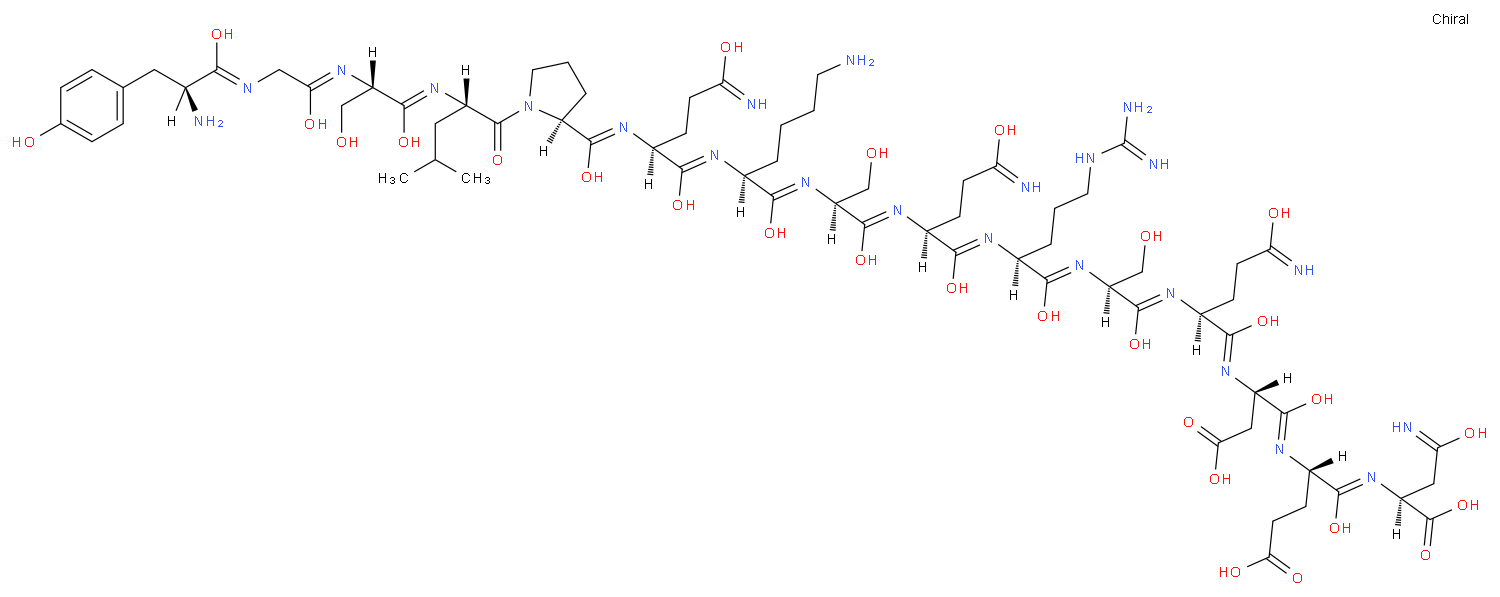 豚鼠髓磷脂碱性蛋白片段68-82化学结构式