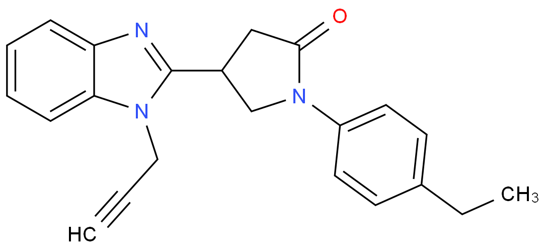 1-(4-ethylphenyl)-4-(1-(prop-2-yn-1-yl)-1H-benzo[d]imidazol-2-yl)pyrrolidin-2-one