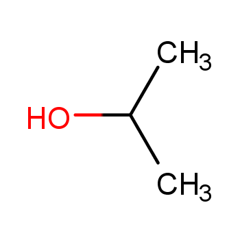 Isopropyl alcohol structure