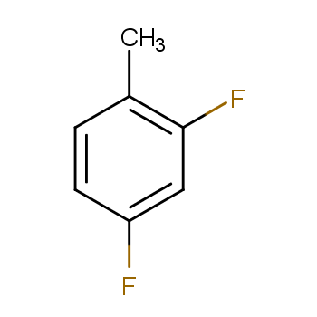 2,4-二氟甲苯化学结构式