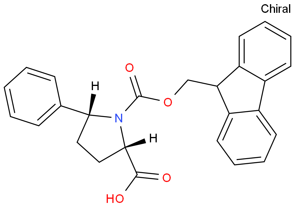 N-芴甲氧羰基-(2S,5R)-5-苯基吡咯烷-2-羧酸 CAS号:215190-21-9科研及生产专用 高校及研究所支持货到付款