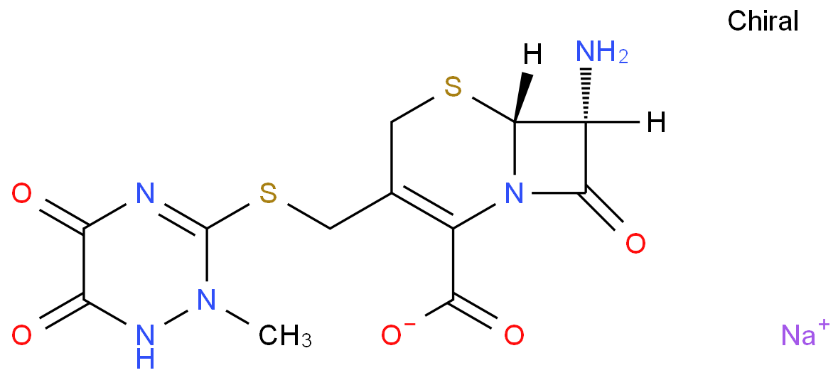 (6R,7R)-7-氨基-3-(((6-羟基-2-甲基-5-氧代-2,5-二氢-1,2,4-三嗪-3-基)硫代)甲基)-8-氧代-5-噻-1-氮杂双环[4.2.0]辛-2-烯-2-羧酸钠