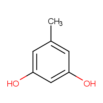 3,5-二羟基甲苯化学结构式