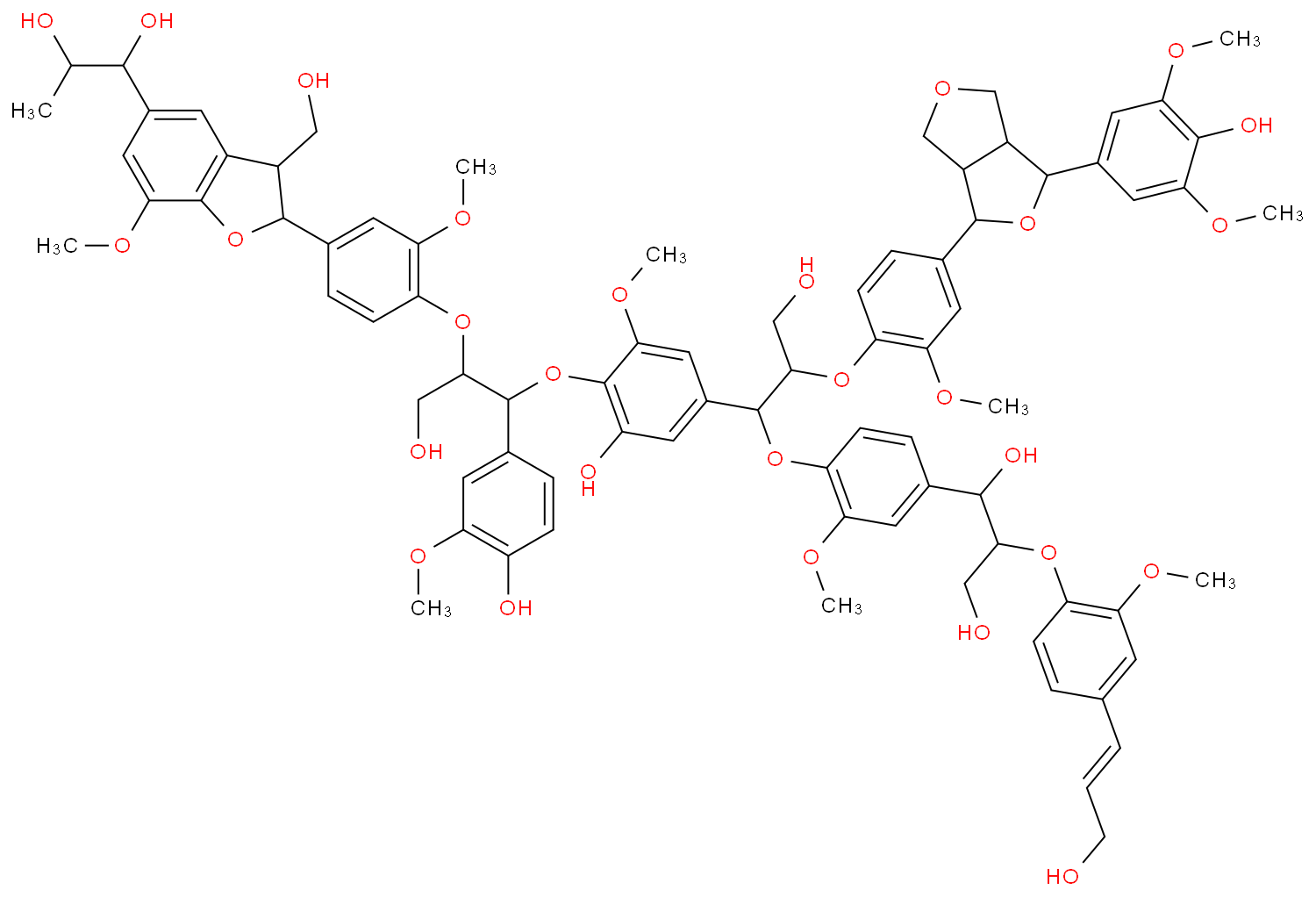 木质素化学结构式