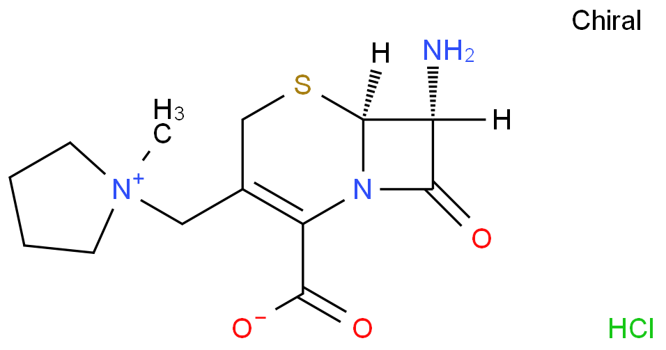 头孢吡肟中间体化学结构式