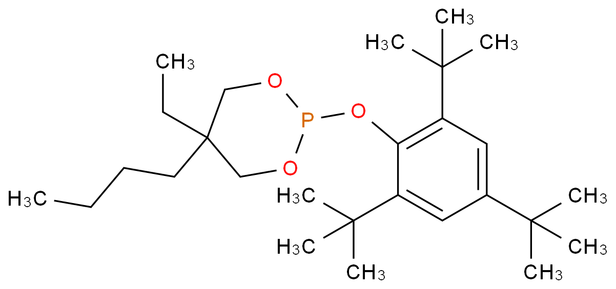 1,3,2-Dioxaphosphorinane, 5-butyl-5-ethyl-2-[2,4,6-tris(1,1-dimethylethyl)phenoxy]-