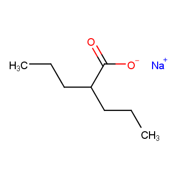 Pentanoic acid,2-propyl-, sodium salt (1:1)  