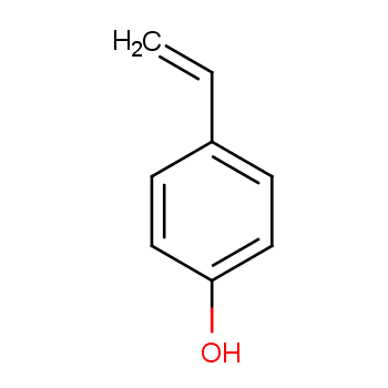 4-羟基苯乙烯化学结构式