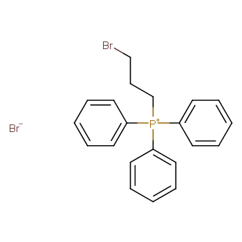 (3-溴丙基)三苯基溴化磷化学结构式