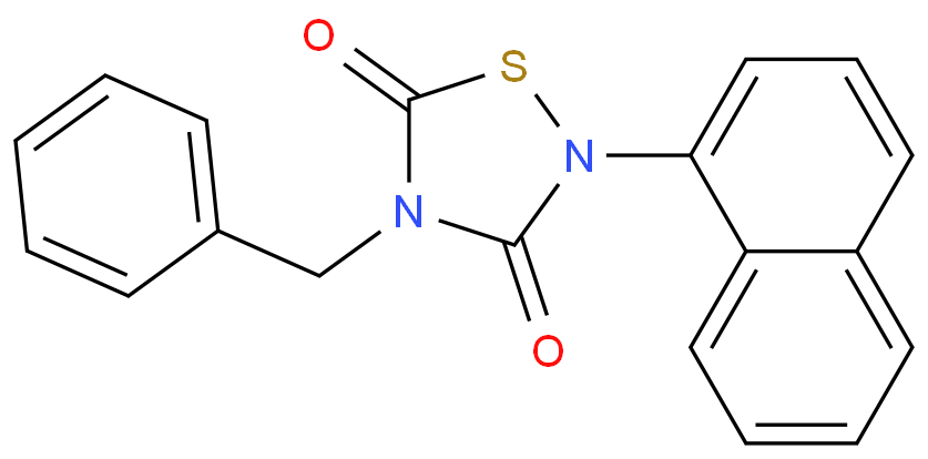 4-苄基-2-(萘-1-基)-[1,2,4]噻二唑烷-3,5-二酮 