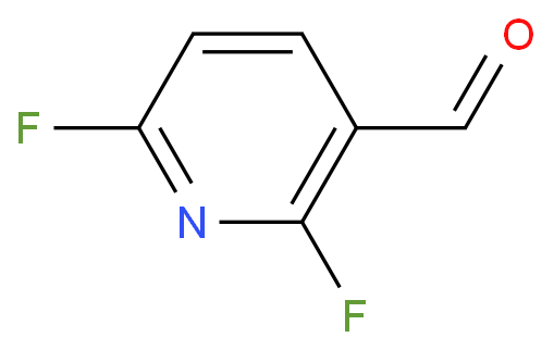2,6-二氟吡啶-3-甲醛化学结构式