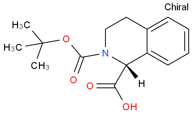 (R)-2-N-Boc-1,2,3,4-四氢异喹啉-1-羧酸 CAS号:151004-96-5 科研产品 量大从优 高校及研究所 先发后付