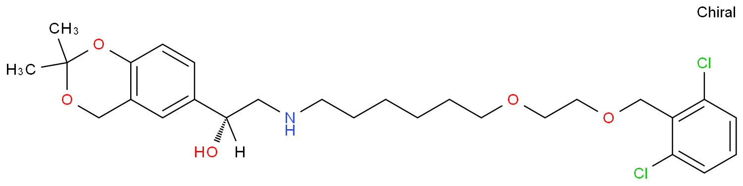 (1R)-2-[[6-[2-[(2,6-Dichlorobenzyl)oxy]ethoxy]hexyl]aMino]-1-(2,2-diMethyl-4H-1,3-benzodioxin-6-yl)ethanol  