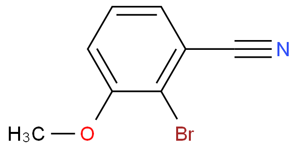 2-溴-3-甲氧基苯腈化学结构式