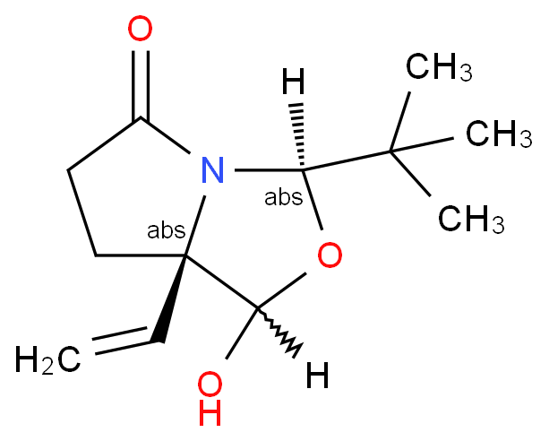 3H,5H-Pyrrolo[1,2-c]oxazol-5-one,3-(1,1-dimethylethyl)-7a-ethenyltetrahydro-1-hydroxy-,(3R,7aR)-  