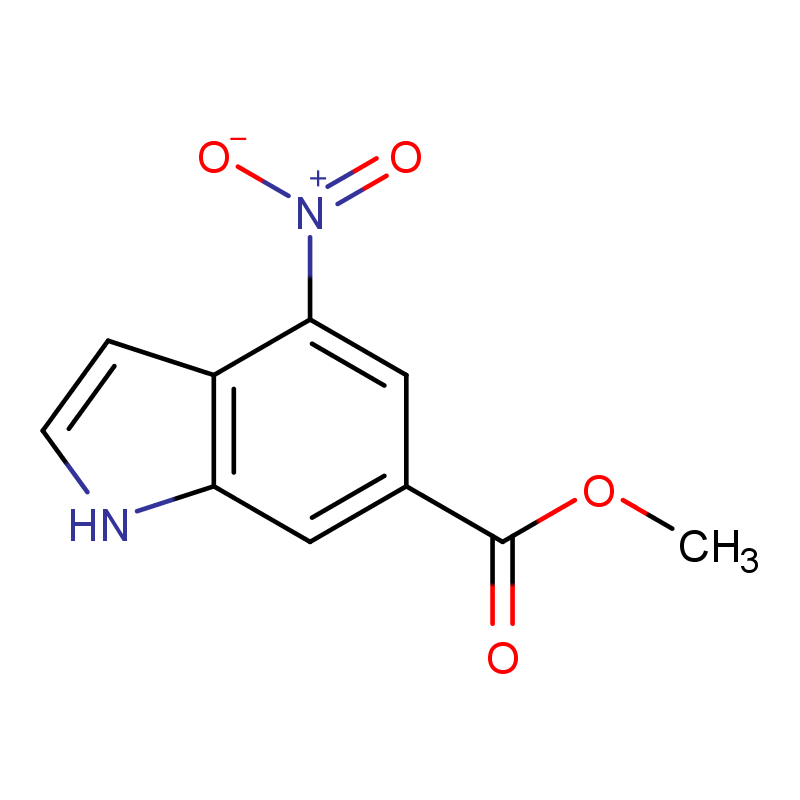 4-硝基-1H-吲哚-6-羧酸甲酯 CAS号:1000343-62-3科研及生产专用 高校及研究所支持货到付款
