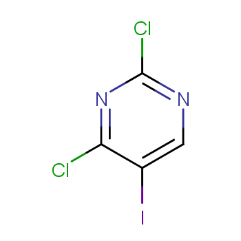 2,4-二氯-5-碘嘧啶化学结构式