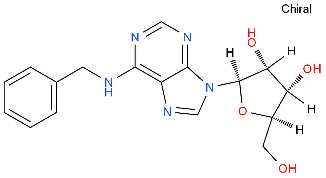 6-苄基腺苷化学结构式
