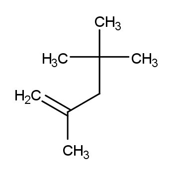 2,4,4-三甲基-1-戊烯化学结构式