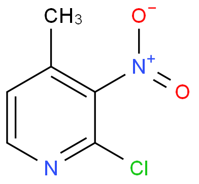 2-氯-4-甲基-3-硝基吡啶化学结构式