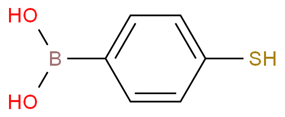 4-巯基苯硼酸化学结构式