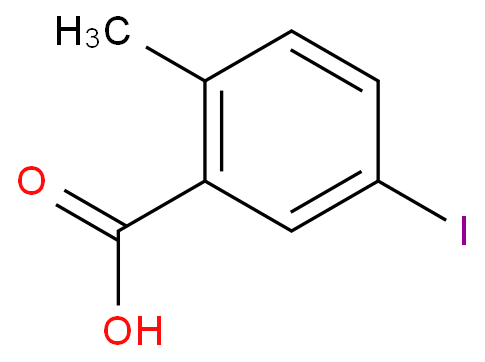 5-碘-2-甲基苯甲酸化学结构式