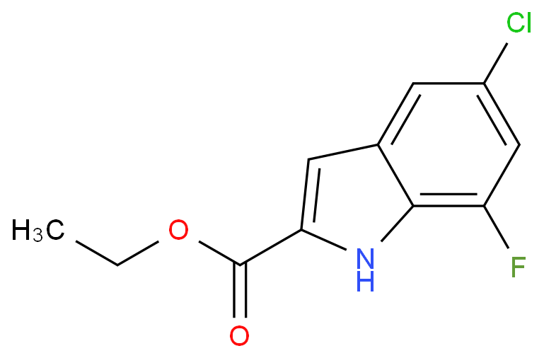 ethyl 5-chloro-7-fluoro-1H-indole-2-carboxylate