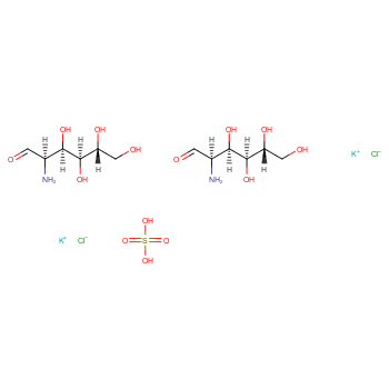 氨基葡萄糖硫酸钾盐化学结构式