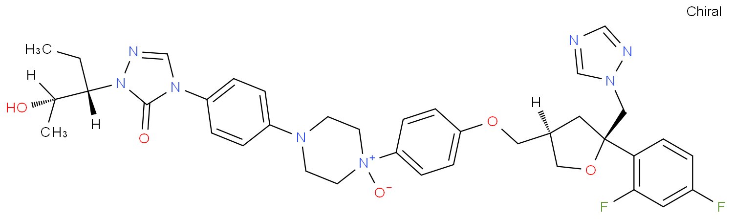 泊沙康唑杂质YH1(泊沙康唑氮氧化物杂质)1902954-05-5 产品图片