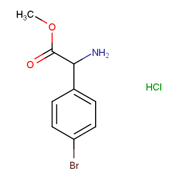 (2R)-2-氨基-2-(4-溴苯基)乙酸甲酯盐酸盐 CAS号:1391389-21-1科研及生产专用 高校及研究所支持货到付款