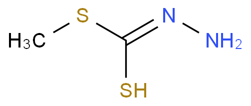 肼基二硫代甲酸甲酯化学结构式