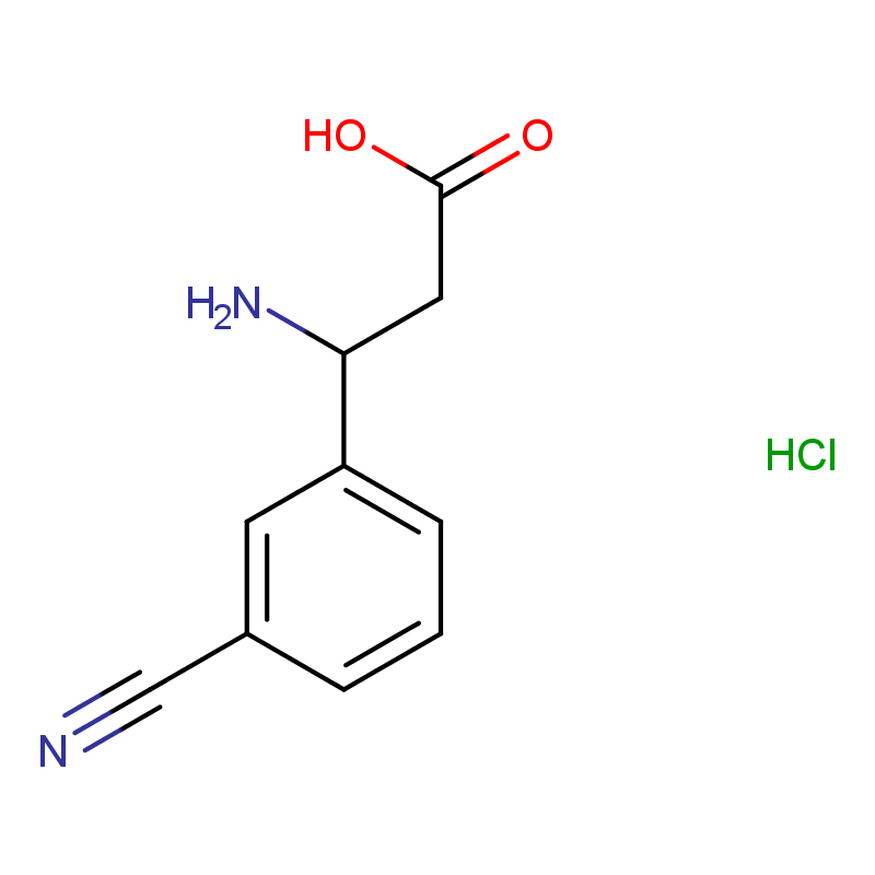 3-氨基-3-(3-氰基苯基)丙酸盐酸盐 CAS号:1810069-92-1科研及生产专用 高校及研究所支持货到付款