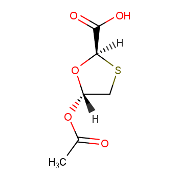 TRANS-5-ACETOXY-1,3-OXATHIOLANE-2-CARBOXYLIC ACID