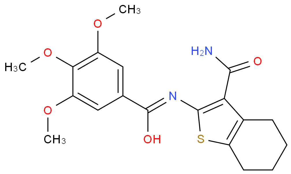 2-[(3,4,5-Trimethoxybenzoyl)amino]-4,5,6,7-tetrahydro-1-benzothiophene-3-carboxamide