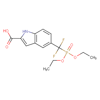 5-((二乙氧基磷酰基)二氟甲基)-1H-吲哚-2-羧酸
