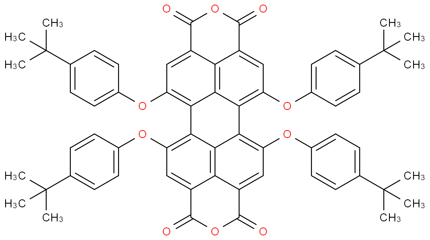 1,6,7,12-四叔丁基苯氧基苝-3,4,9,10-四甲酸二酐