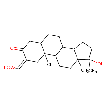 Oxymetholone structure