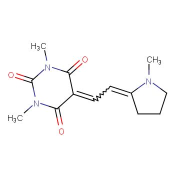 1,3-Dimethyl-5-[2-(1-methylpyrrolidin-2-ylidene)ethylidene]pyrimidine-2,4,6-trione  