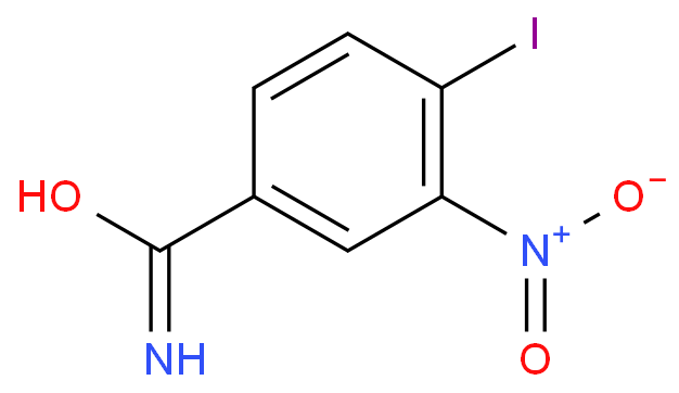 4-碘-3-硝基-苯甲酰胺化学结构式