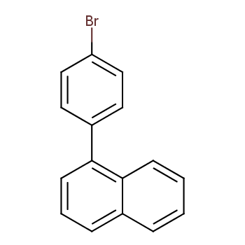 1-(4-溴苯基)萘化学结构式