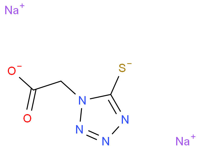 SODIUM 2-(5-SULFIDO-1H-TETRAZOL-1-YL)ACETATE structure