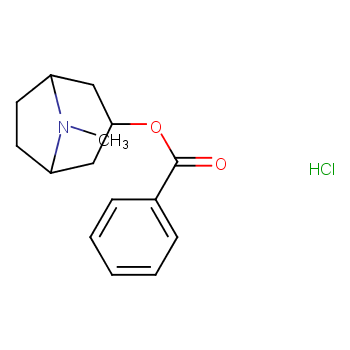 8-Azabicyclo[3.2.1]octan-3-ol,8-methyl-, benzoate (ester), hydrochloride, (3-exo)- (9CI)  